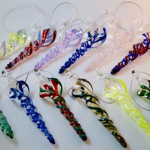 Handmade Glass Icicle Ornaments